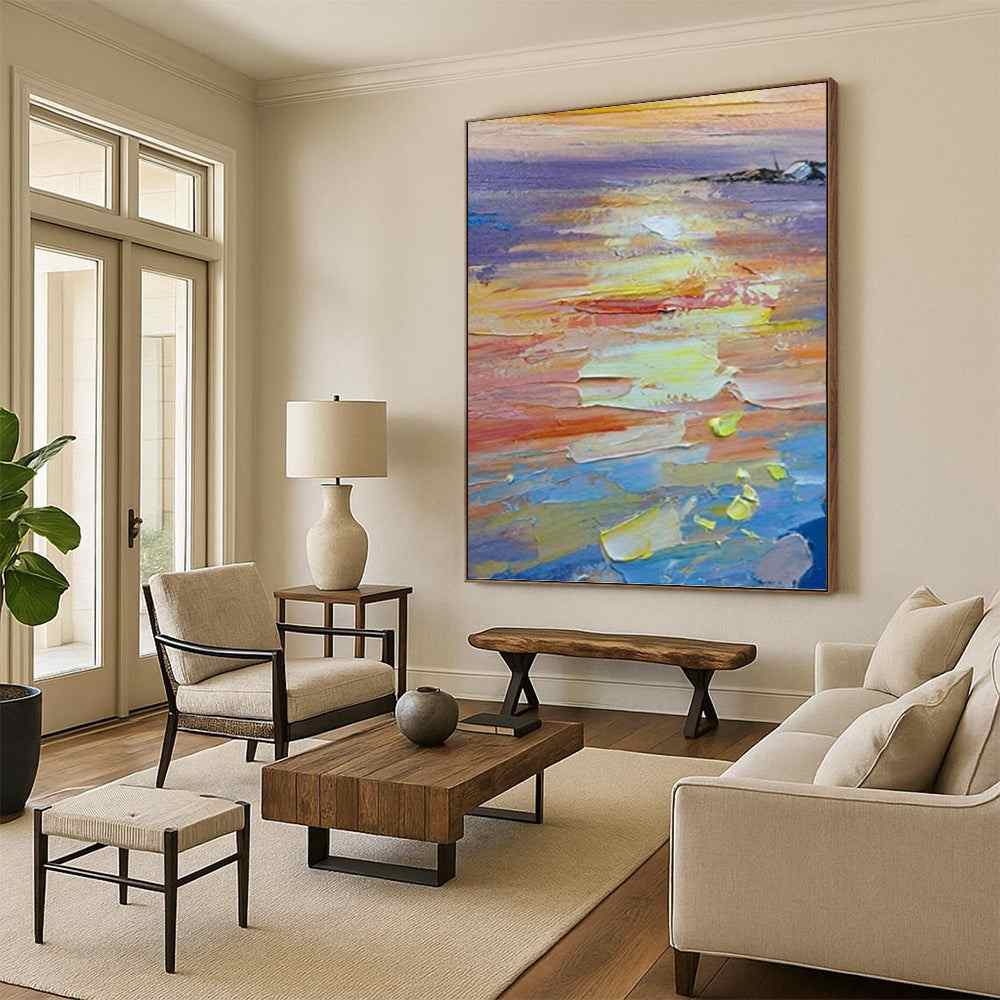 beach evening abstract coastal design 6